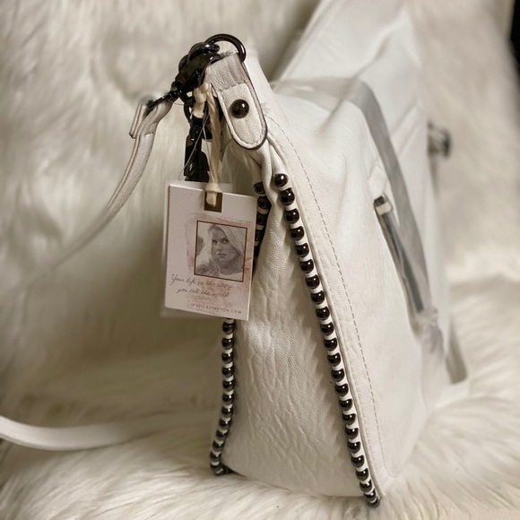 Jessica Simpson Camile Studded Crossbody Satchel - Picture 6 of 8